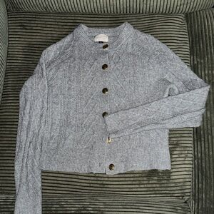 Universal Thread Gray Cable Knit Cardigan